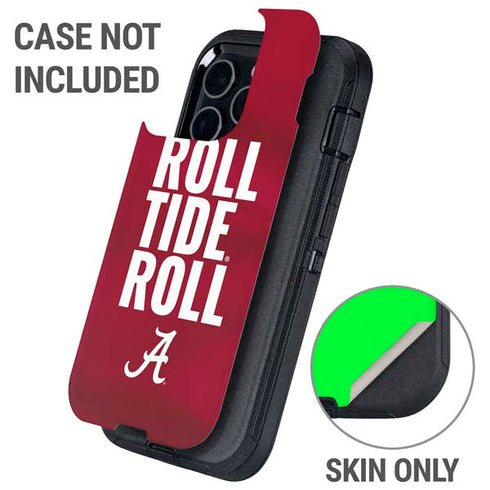 University of Alabama Roll Tide Roll Otterbox Defender iPhone Skin