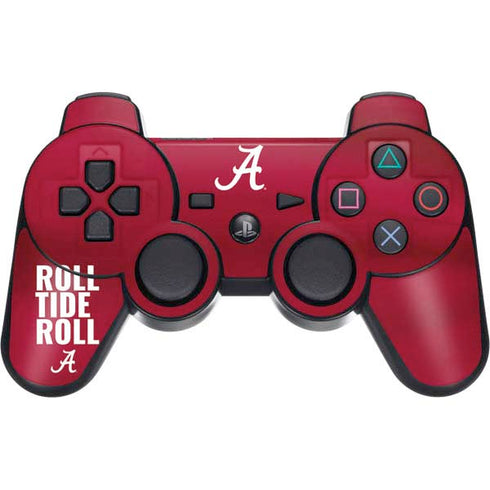 University of Alabama Roll Tide Roll PS3 Dual Shock wireless controller Skin