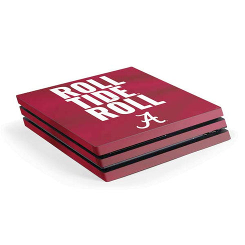 University of Alabama Roll Tide Roll PS4 Pro Console Skin
