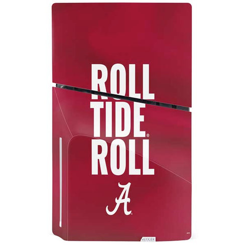 University of Alabama Roll Tide Roll PS5 Slim Disk Console Skin
