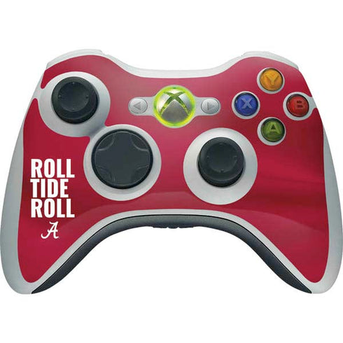 University of Alabama Roll Tide Roll Xbox 360 Wireless Controller Skin
