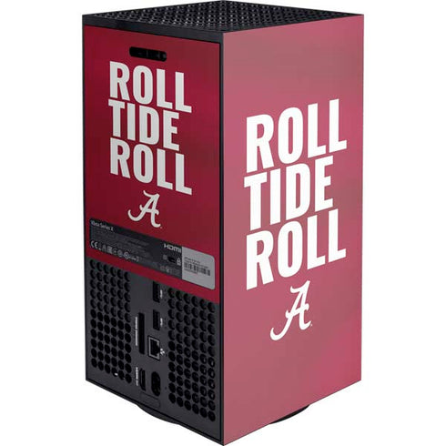 University of Alabama Roll Tide Roll Xbox Series X Console Skin