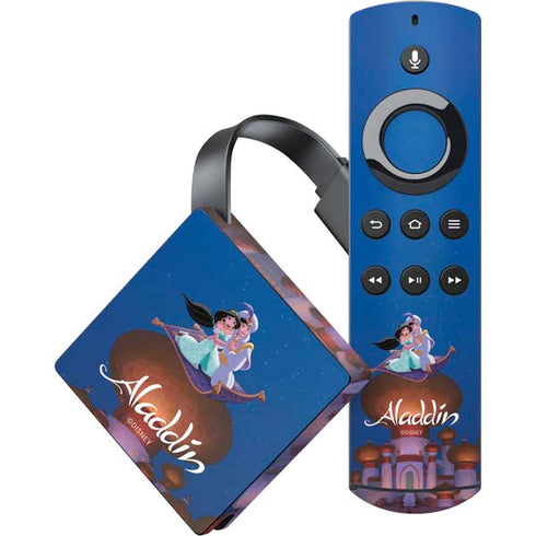 Disney Aladdin and Jasmine Magic Carpet Amazon Fire TV Skin