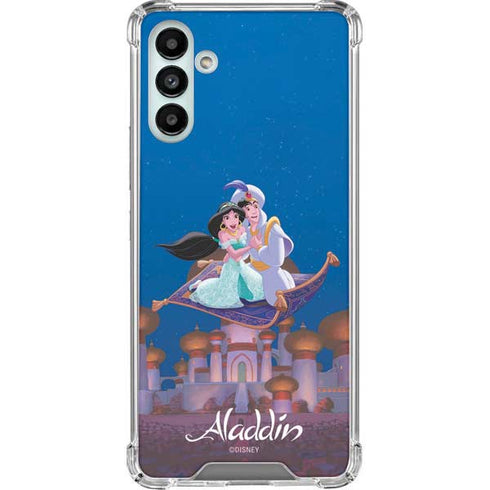 Disney Aladdin and Jasmine Magic Carpet Galaxy A13 5G Clear Case