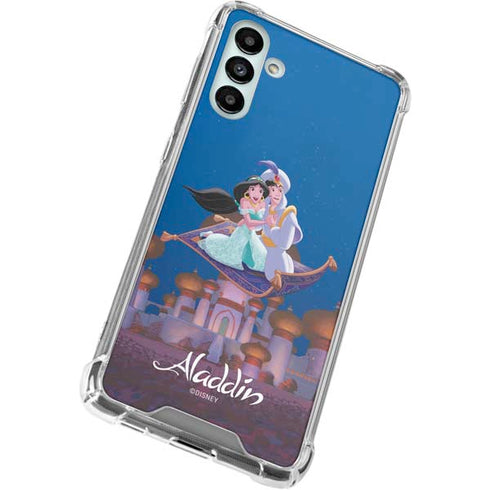 Disney Aladdin and Jasmine Magic Carpet Galaxy A13 5G Clear Case