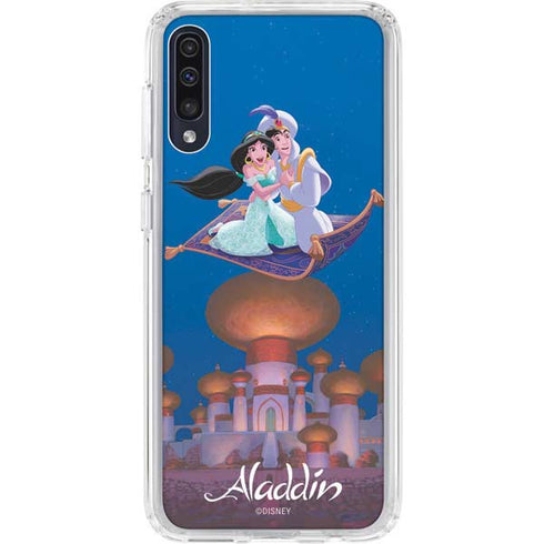 Disney Aladdin and Jasmine Magic Carpet Galaxy A50 Clear Case