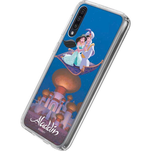 Disney Aladdin and Jasmine Magic Carpet Galaxy A50 Clear Case