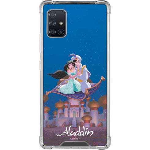 Disney Aladdin and Jasmine Magic Carpet Galaxy A51 5G Clear Case