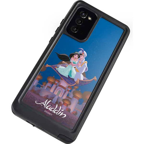 Disney Aladdin and Jasmine Magic Carpet Galaxy Note20 5G Waterproof Case