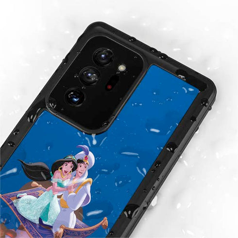 Disney Aladdin and Jasmine Magic Carpet Galaxy Note20 Ultra 5G Waterproof Case