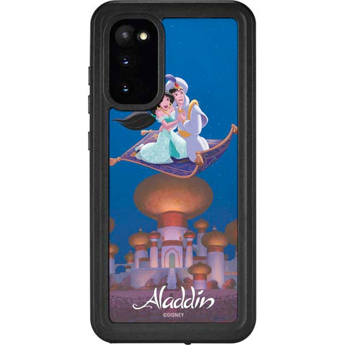 Disney Aladdin and Jasmine Magic Carpet Galaxy S20 Waterproof Case