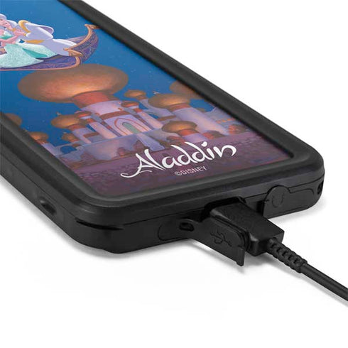 Disney Aladdin and Jasmine Magic Carpet Galaxy S20 Waterproof Case