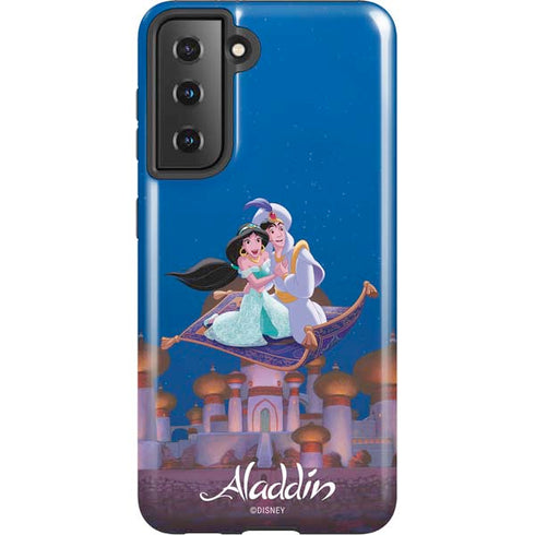 Disney Aladdin and Jasmine Magic Carpet Galaxy S21 5G Pro Case