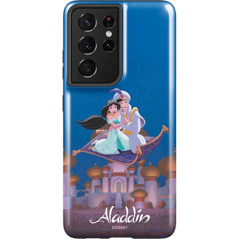 Disney Aladdin and Jasmine Magic Carpet Galaxy S21 Ultra 5G Pro Case