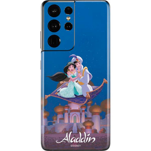 Disney Aladdin and Jasmine Magic Carpet Galaxy S21 Ultra 5G Skin