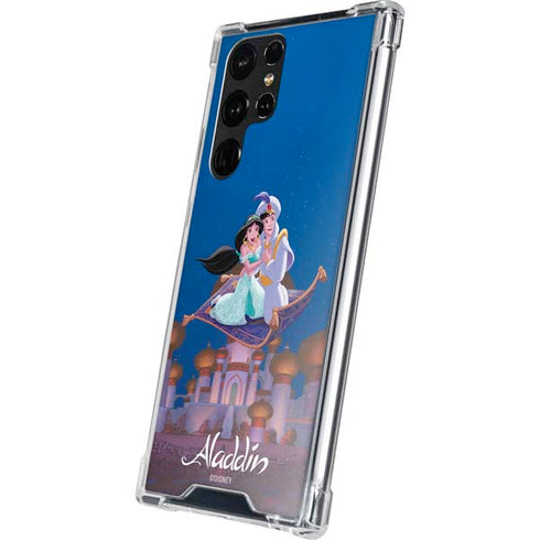 Disney Aladdin and Jasmine Magic Carpet Galaxy S22 Ultra Clear Case