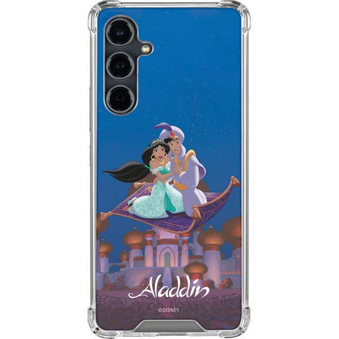 Disney Aladdin and Jasmine Magic Carpet Galaxy S23 FE Clear Case