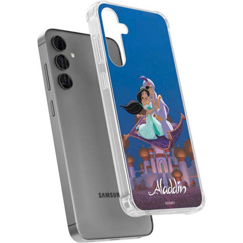 Disney Aladdin and Jasmine Magic Carpet Galaxy S24 Plus Clear Case
