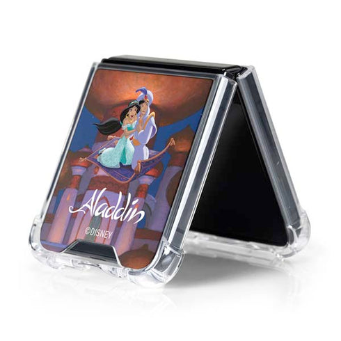 Disney Aladdin and Jasmine Magic Carpet Galaxy Z Flip5 5G Clear Case