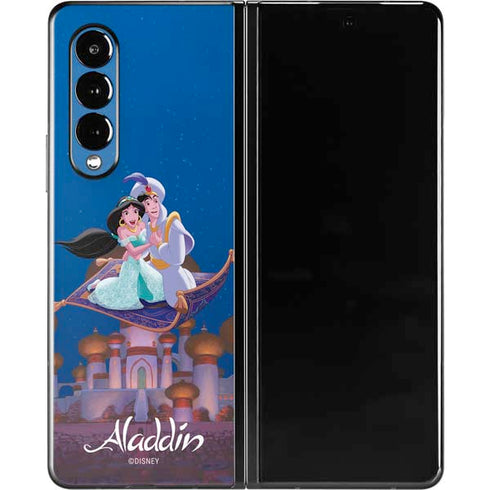 Disney Aladdin and Jasmine Magic Carpet Galaxy Z Fold3 5G Skin