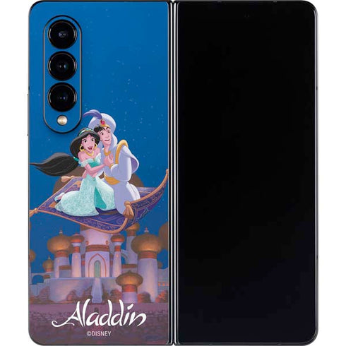Disney Aladdin and Jasmine Magic Carpet Galaxy Z Fold4 5G Skin