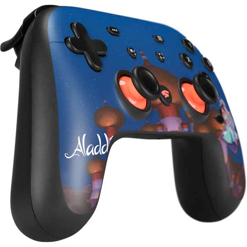 Disney Aladdin and Jasmine Magic Carpet Google Stadia Controller Skin