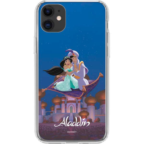 Disney Aladdin and Jasmine Magic Carpet iPhone 11 Clear Case