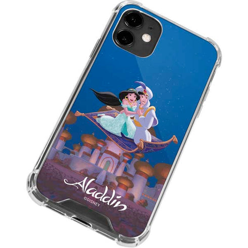 Disney Aladdin and Jasmine Magic Carpet iPhone 12 Clear Case