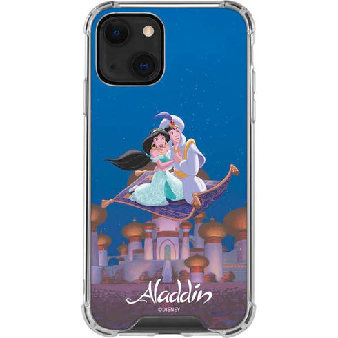 Disney Aladdin and Jasmine Magic Carpet iPhone 14 Plus Clear Case