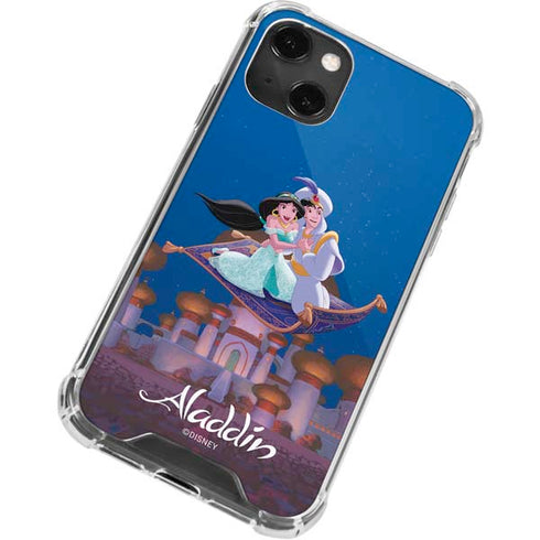 Disney Aladdin and Jasmine Magic Carpet iPhone 14 Plus Clear Case