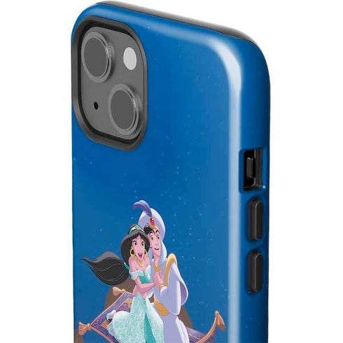 Disney Aladdin and Jasmine Magic Carpet iPhone 15 Impact Case