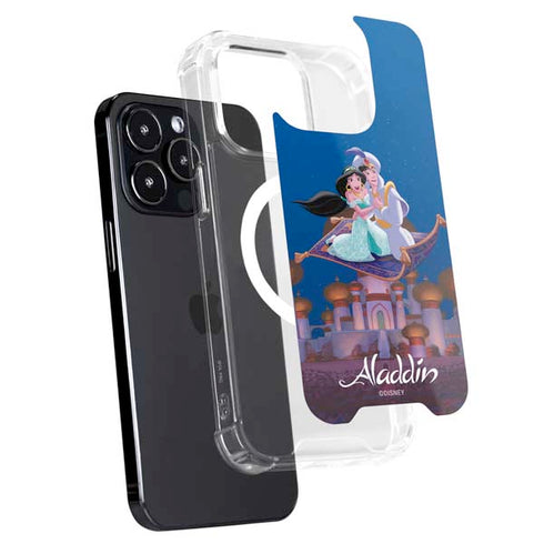 Disney Aladdin and Jasmine Magic Carpet iPhone 14 Pro MagSafe Case