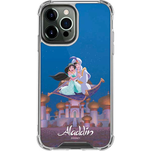 Disney Aladdin and Jasmine Magic Carpet iPhone 14 Pro Max Clear Case