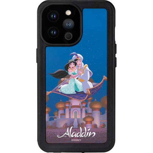 Disney Aladdin and Jasmine Magic Carpet iPhone 14 Pro Max Waterproof Case