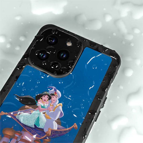 Disney Aladdin and Jasmine Magic Carpet iPhone 14 Pro Max Waterproof Case