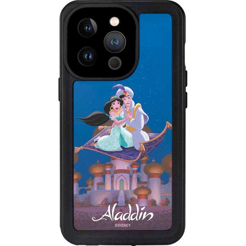 Disney Aladdin and Jasmine Magic Carpet iPhone 14 Pro Waterproof Case