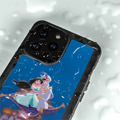 Disney Aladdin and Jasmine Magic Carpet iPhone 14 Pro Waterproof Case