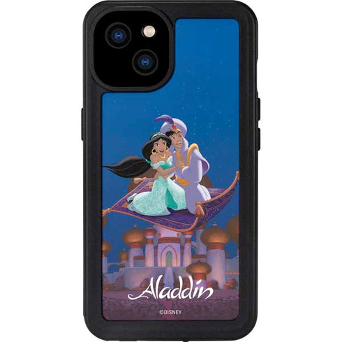 Disney Aladdin and Jasmine Magic Carpet iPhone 15 Plus Waterproof Case
