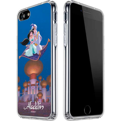 Disney Aladdin and Jasmine Magic Carpet iPhone SE (2nd & 3rd Gen) Clear Case