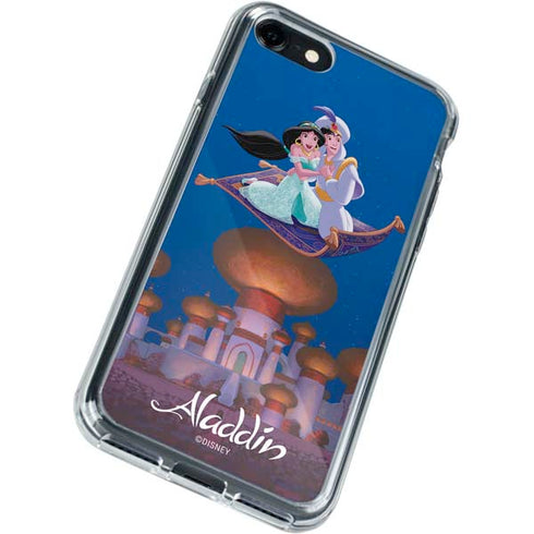 Disney Aladdin and Jasmine Magic Carpet iPhone SE (2nd & 3rd Gen) Clear Case