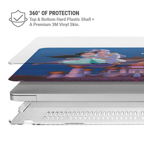 Disney Aladdin and Jasmine Magic Carpet MacBook Pro 13in (2020) Case plus Skin