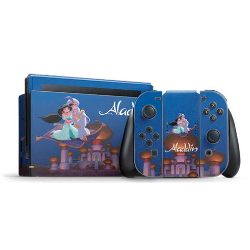 Disney Aladdin and Jasmine Magic Carpet Nintendo Switch Bundle Skin