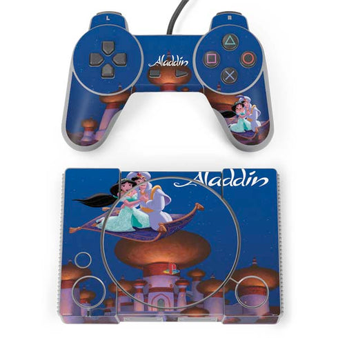 Disney Aladdin and Jasmine Magic Carpet PlayStation Classic Bundle Skin