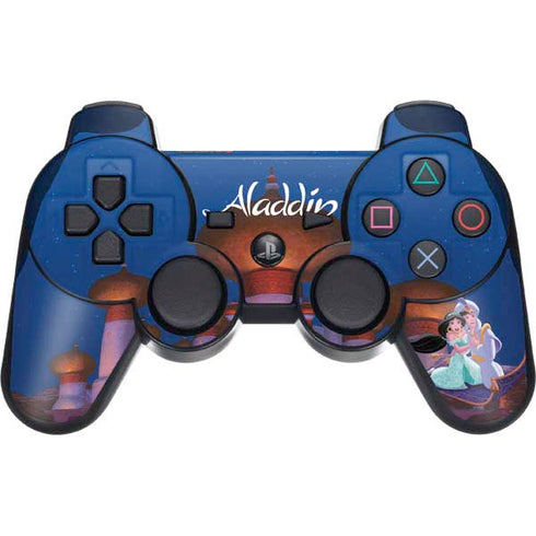Disney Aladdin and Jasmine Magic Carpet PS3 Dual Shock wireless controller Skin