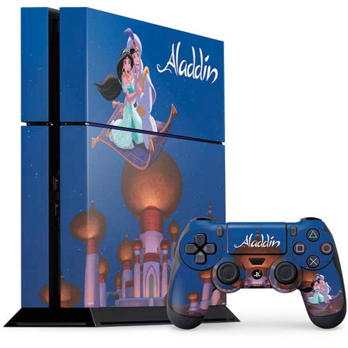 Disney Aladdin and Jasmine Magic Carpet PS4 Console and Controller Bundle Skin
