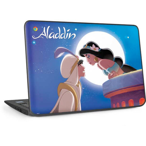 Disney Aladdin and Princess Jasmine Kiss HP Chromebook Skin