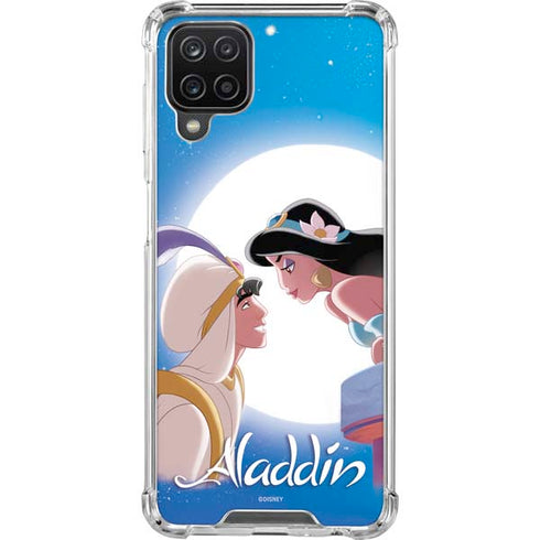 Disney Aladdin and Princess Jasmine Kiss Galaxy A12 Clear Case