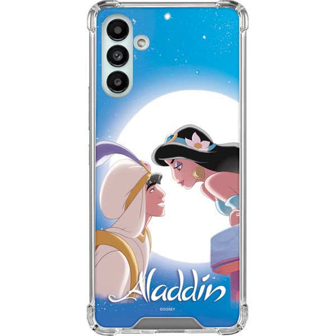 Disney Aladdin and Princess Jasmine Kiss Galaxy A13 5G Clear Case