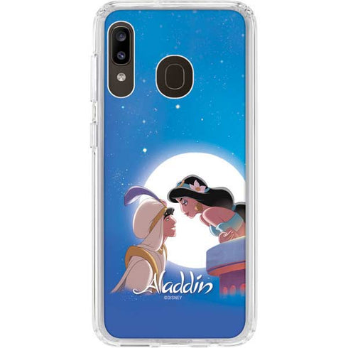 Disney Aladdin and Princess Jasmine Kiss Galaxy A20 Clear Case