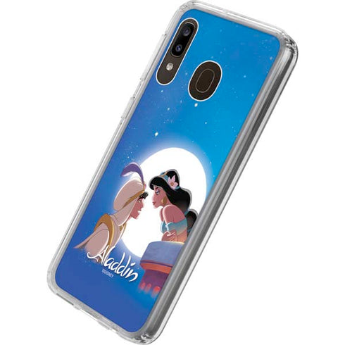 Disney Aladdin and Princess Jasmine Kiss Galaxy A20 Clear Case